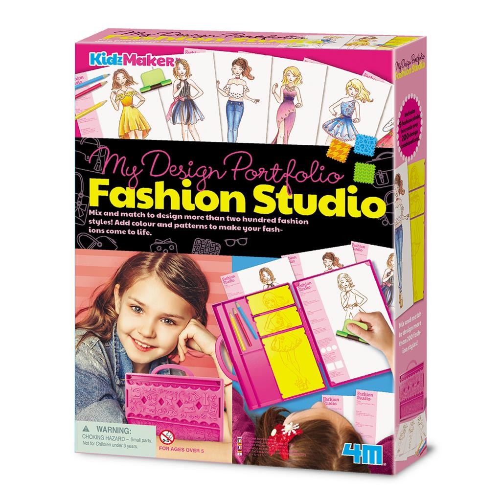 Juego de estudio de moda Kidzmaker - 4M