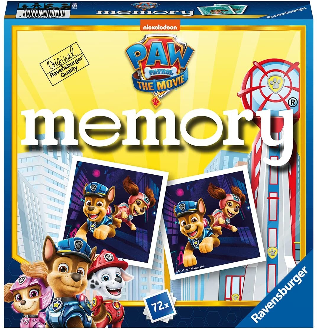 Juego de memoria Paw patrol movie - Ravensburger 20835