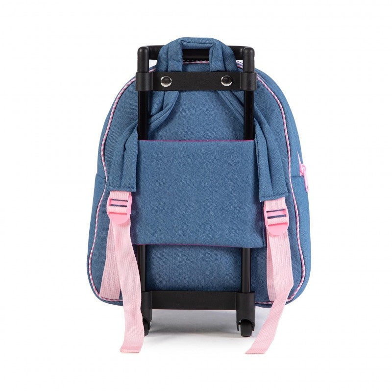 Mochila infantil trolley con peluche elefante - Perletti 13033