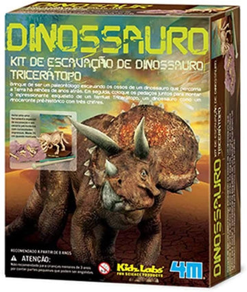 Juego de excavar esqueleto de Triceratops - 4M 30328
