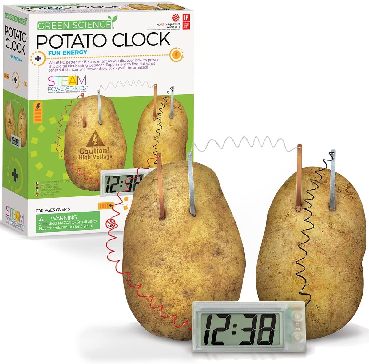 Juego de ciencia reloj de patata - 4M 303275