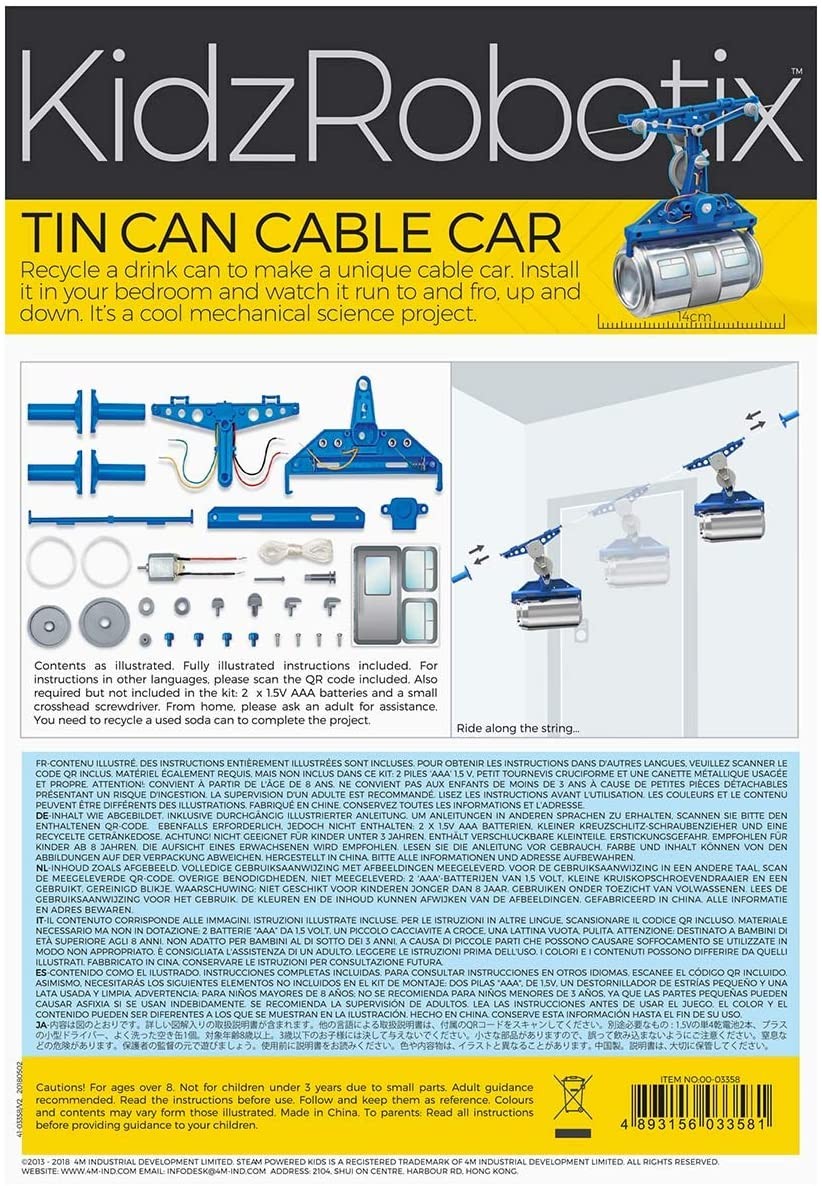 Juego de construcción tin can cable car - 4M (004M3358)