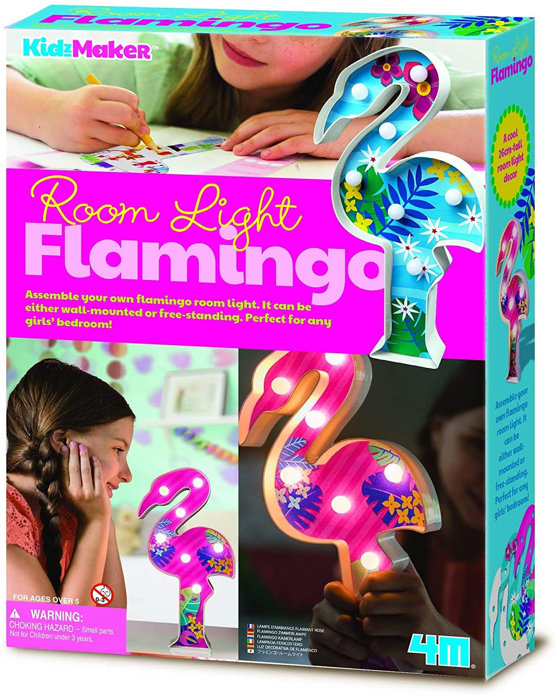 SET CREATIVO LUZ DE MESA FLAMINGO - 4M (00-04743)