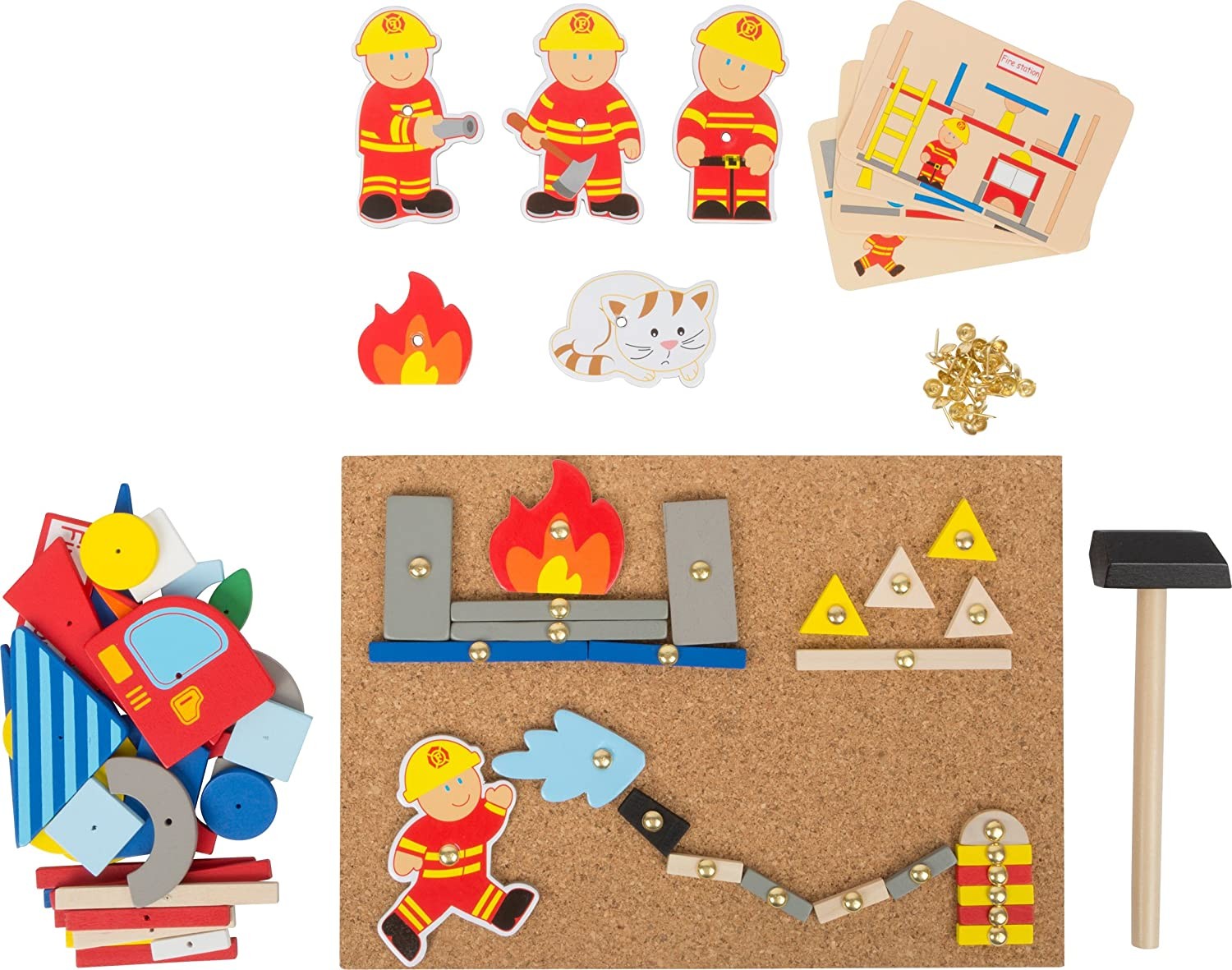 JUEGO DE MARTILLO BOMBEROS - Small foot (10581)