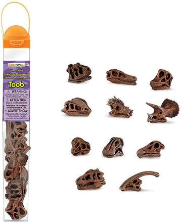 TUBO FIGURAS CALAVERAS DE DINOSAURIO - Safari 687404