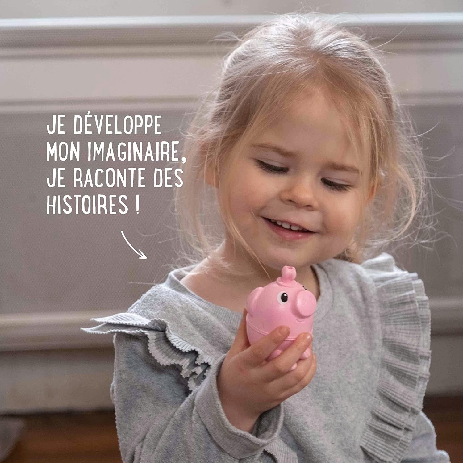 BOLSO 2 ANIMALES DE LA GRANJA Y PERLAS LALABOOM – 28 PIEZAS