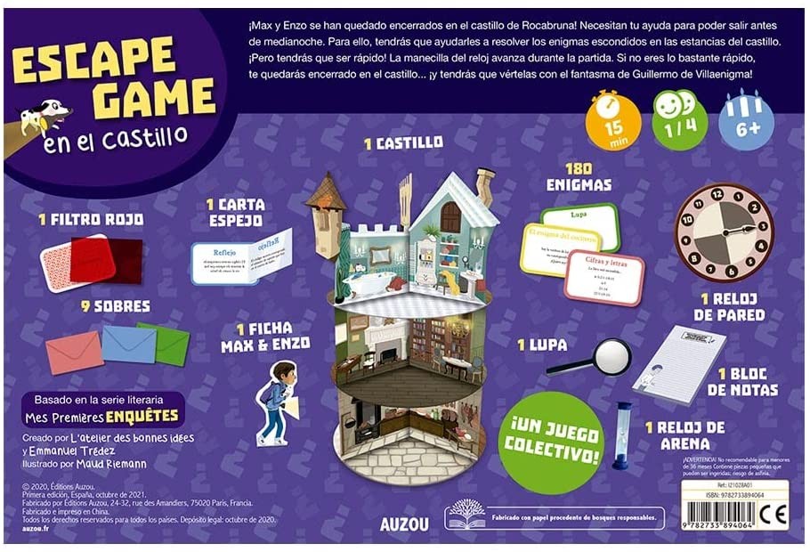 ESCAPE GAME : HUIDA DEL CASTILLO - Auzou