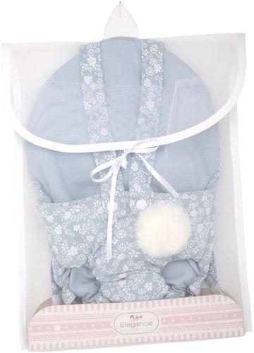 PORTABABE AZUL PARA MUÑECOS DE 45 CM - Arias 6321