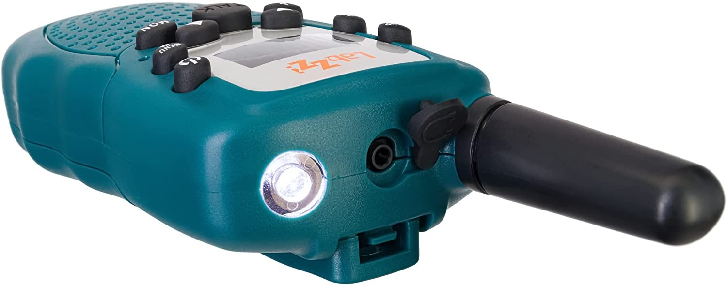 KIT DE WALKIE-TALKIE Y PRISMÁTICOS LEVENHUK LABZZ WTT10 AZUL