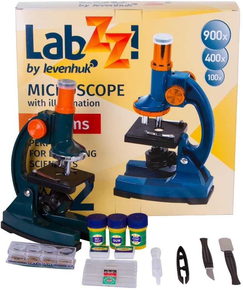 MICROSCOPIO LEVENHUK LABZZ M2 CON MUESTRAS PREPARADAS