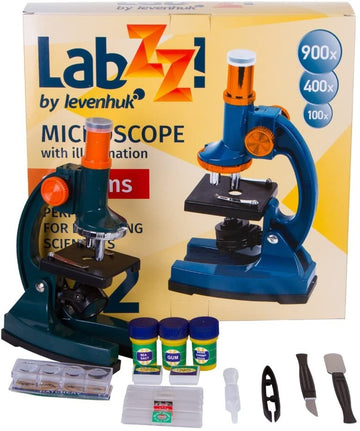 MICROSCOPIO LEVENHUK LABZZ M2 CON MUESTRAS PREPARADAS