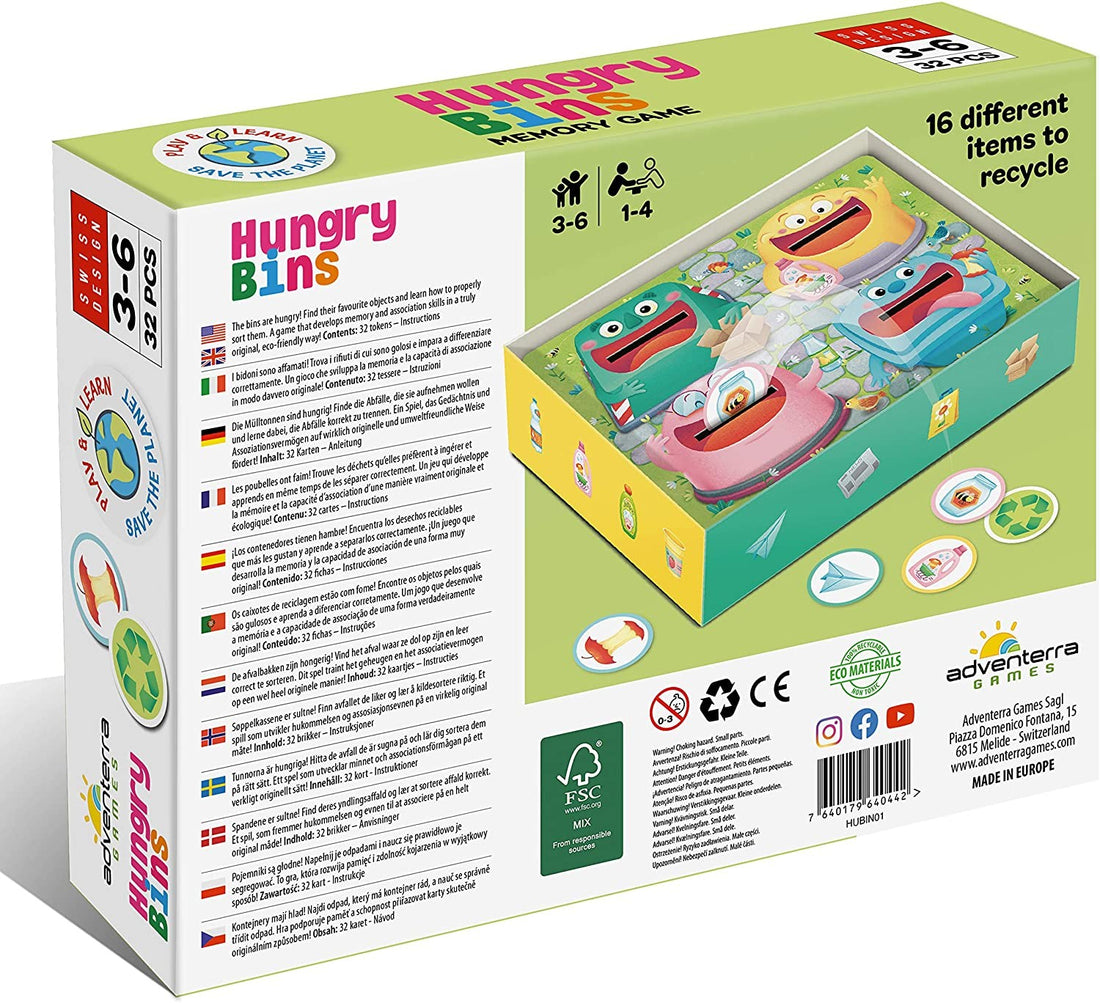 HUNGRY BINS APRENDAMOS A RECICLAR - Adventerra games