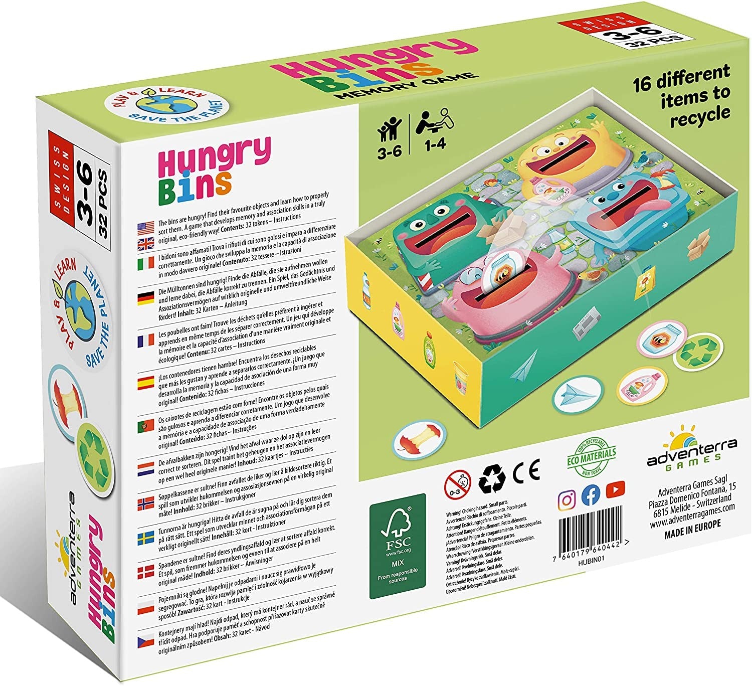 HUNGRY BINS APRENDAMOS A RECICLAR - Adventerra games