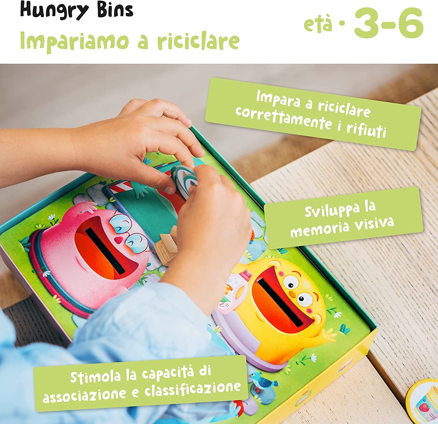 HUNGRY BINS APRENDAMOS A RECICLAR - Adventerra games