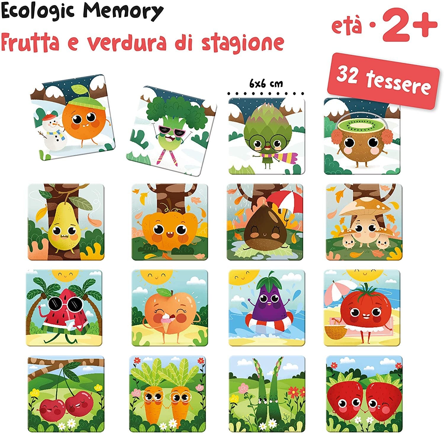 ECOLOGIC MEMO FRUTAS Y VERDURAS DE ESTACIÓN - Adventerra Games