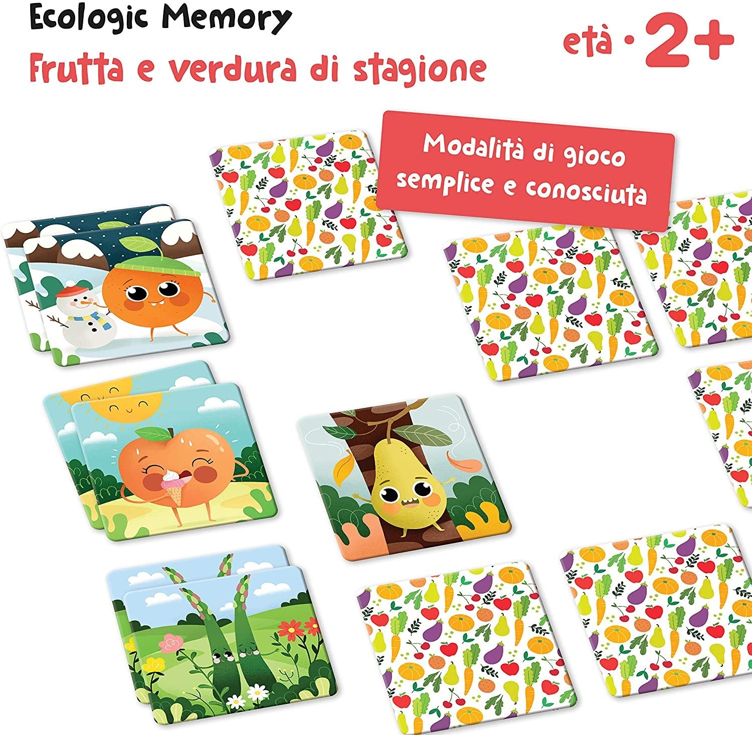 ECOLOGIC MEMO FRUTAS Y VERDURAS DE ESTACIÓN - Adventerra Games