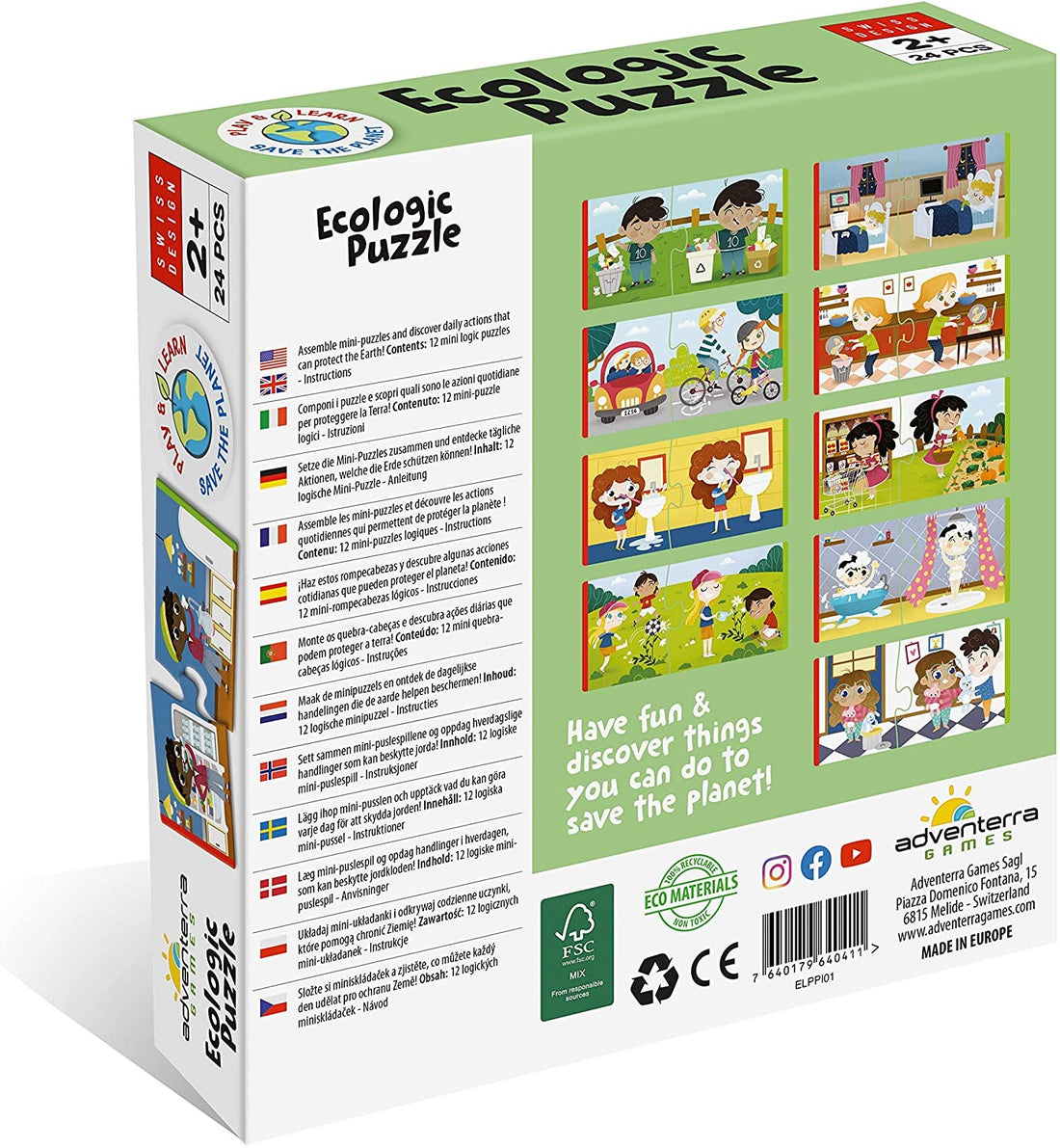 ECOLOGIC PUZZLE RESPETA LA TIERRA - Adventerra Games