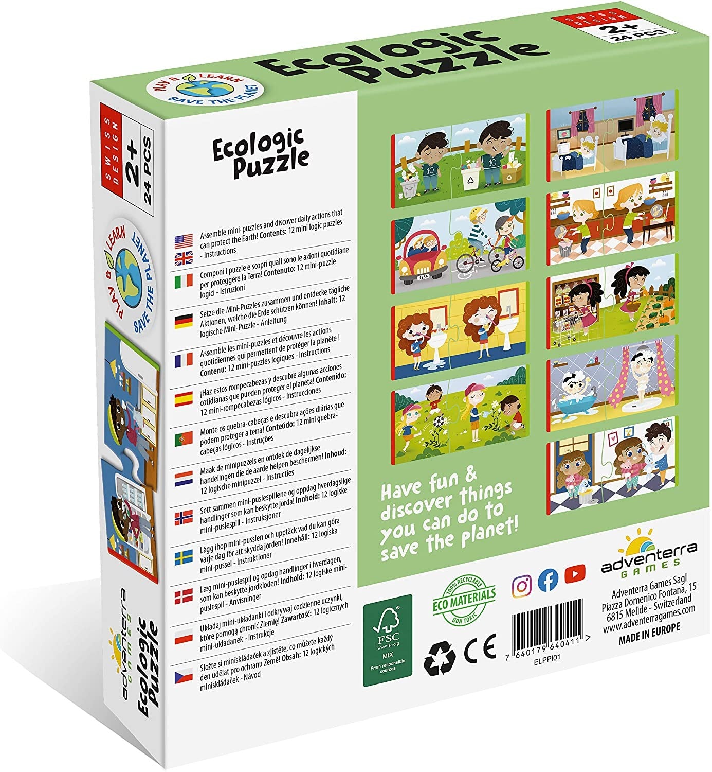 ECOLOGIC PUZZLE RESPETA LA TIERRA - Adventerra Games