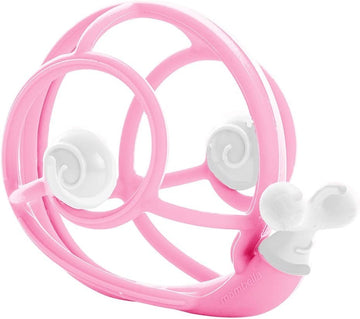 Leo el caracol - juguete mordedor y sonajero - Rosa - Cloud