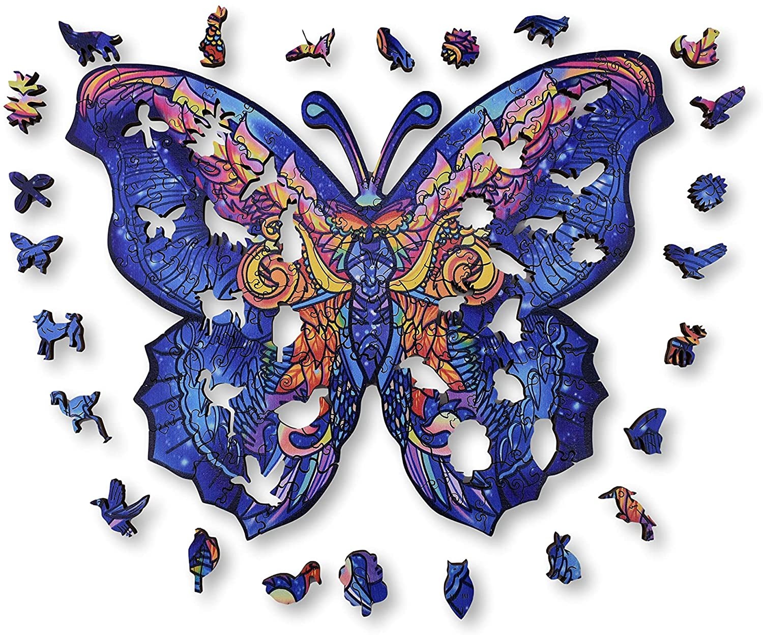 PUZZLE DE MADERA MARIPOSA PEQUEÑO - Aniwood