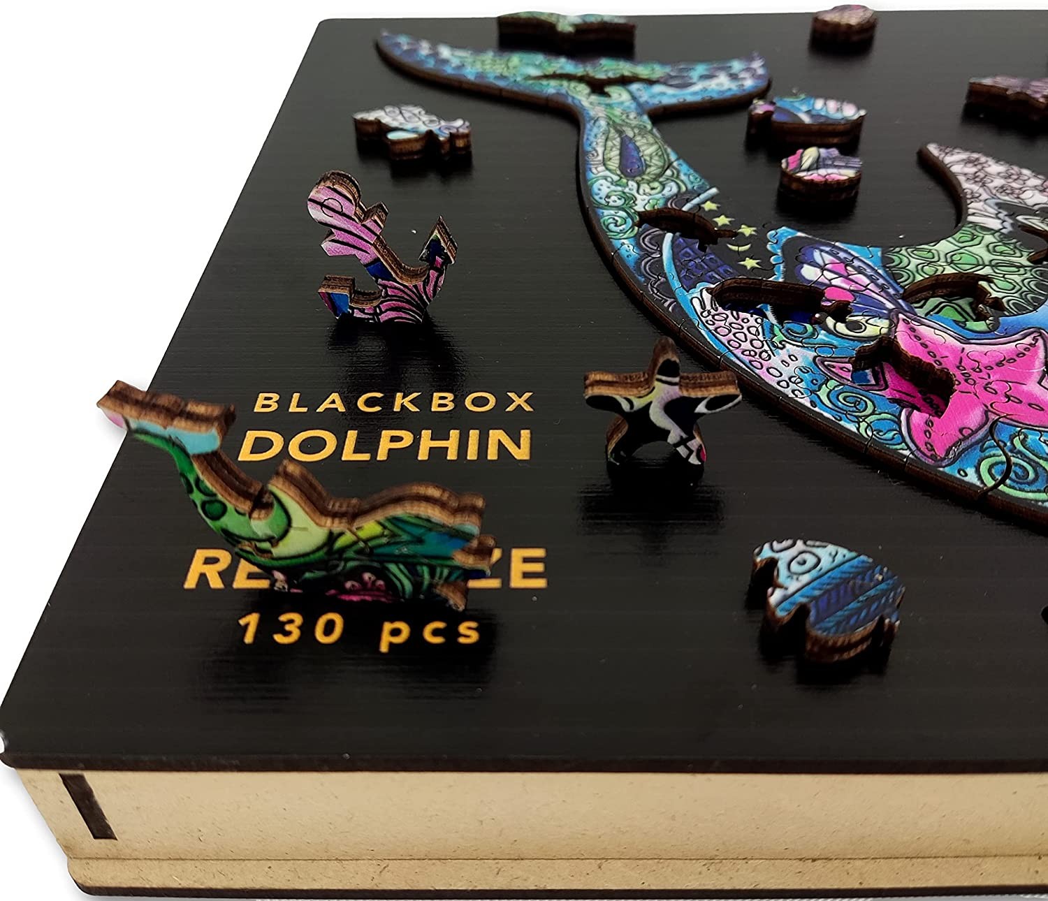 PUZZLE DE MADERA DELFÍN MEDIUM - Aniwood