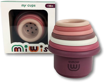 VASITOS APILABLES DE SILICONA COLOR MEDIO - Miwis