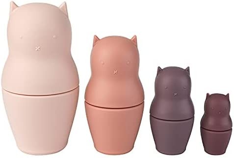 MUÑECAS RUSAS DE SILICONA GATOS COLOR TIERRA - Miwis