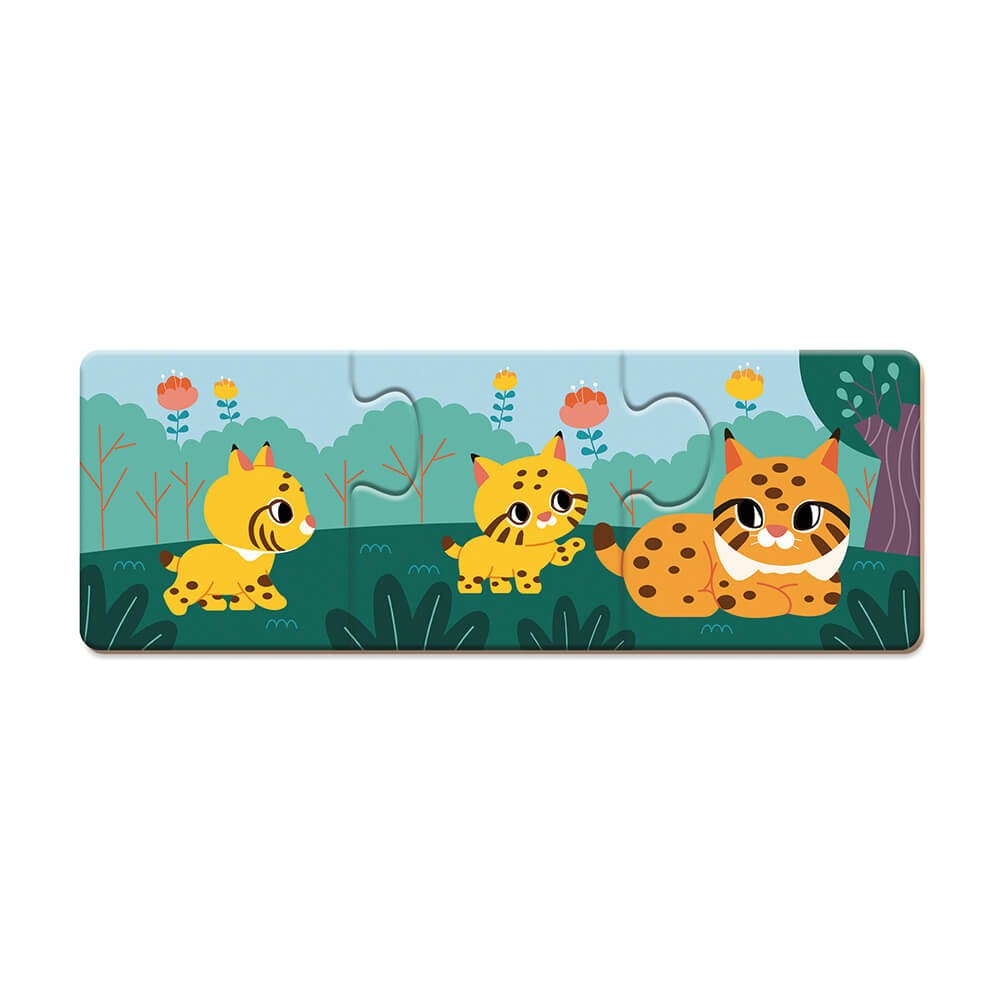 JUEGO DE ASOCIACIÓN - 10 PUZZLES DE 3 PIEZAS CADA UNO DE ANIMALES  - JU08636