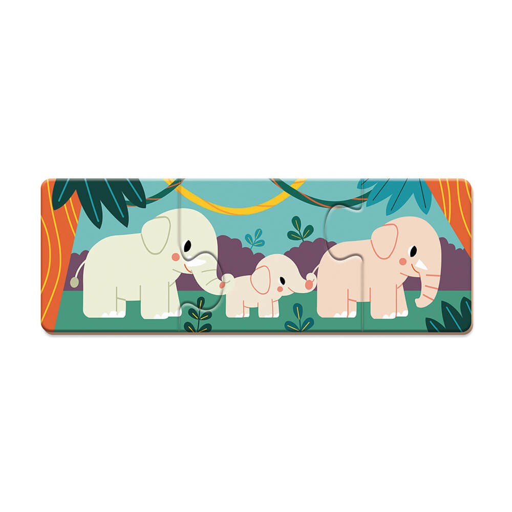 JUEGO DE ASOCIACIÓN - 10 PUZZLES DE 3 PIEZAS CADA UNO DE ANIMALES  - JU08636
