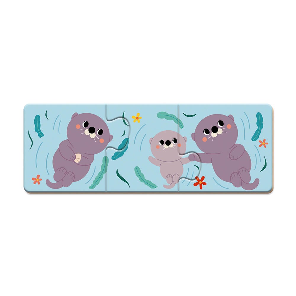 JUEGO DE ASOCIACIÓN - 10 PUZZLES DE 3 PIEZAS CADA UNO DE ANIMALES  - JU08636