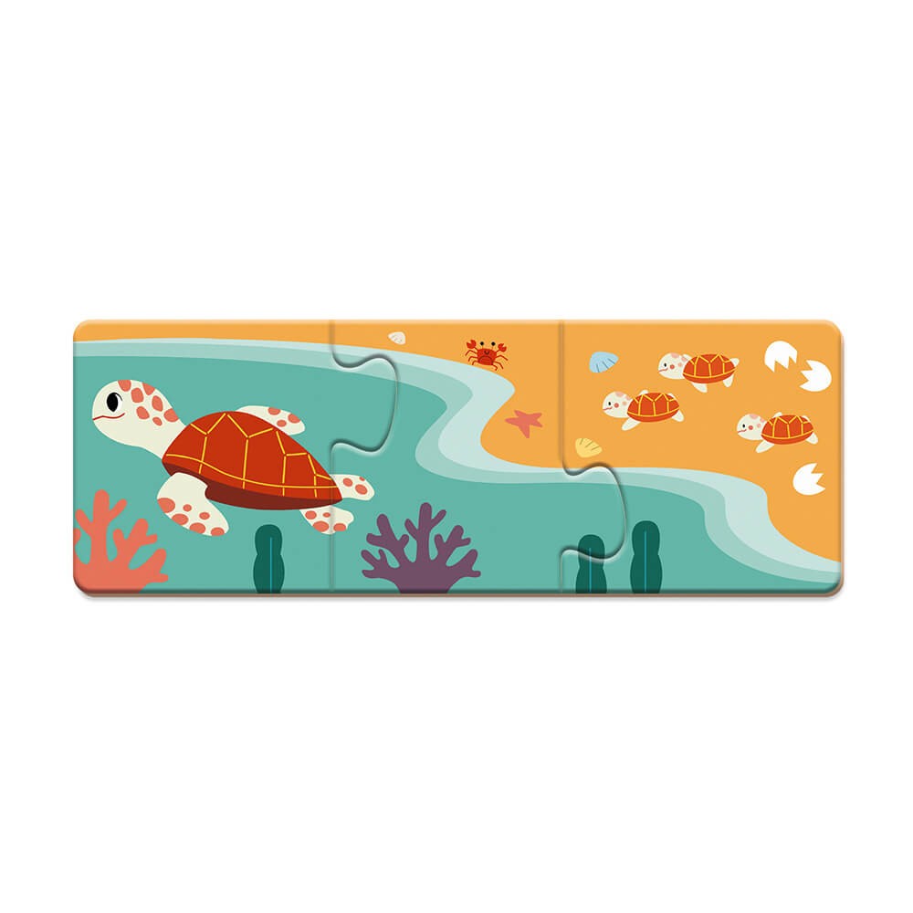 JUEGO DE ASOCIACIÓN - 10 PUZZLES DE 3 PIEZAS CADA UNO DE ANIMALES  - JU08636