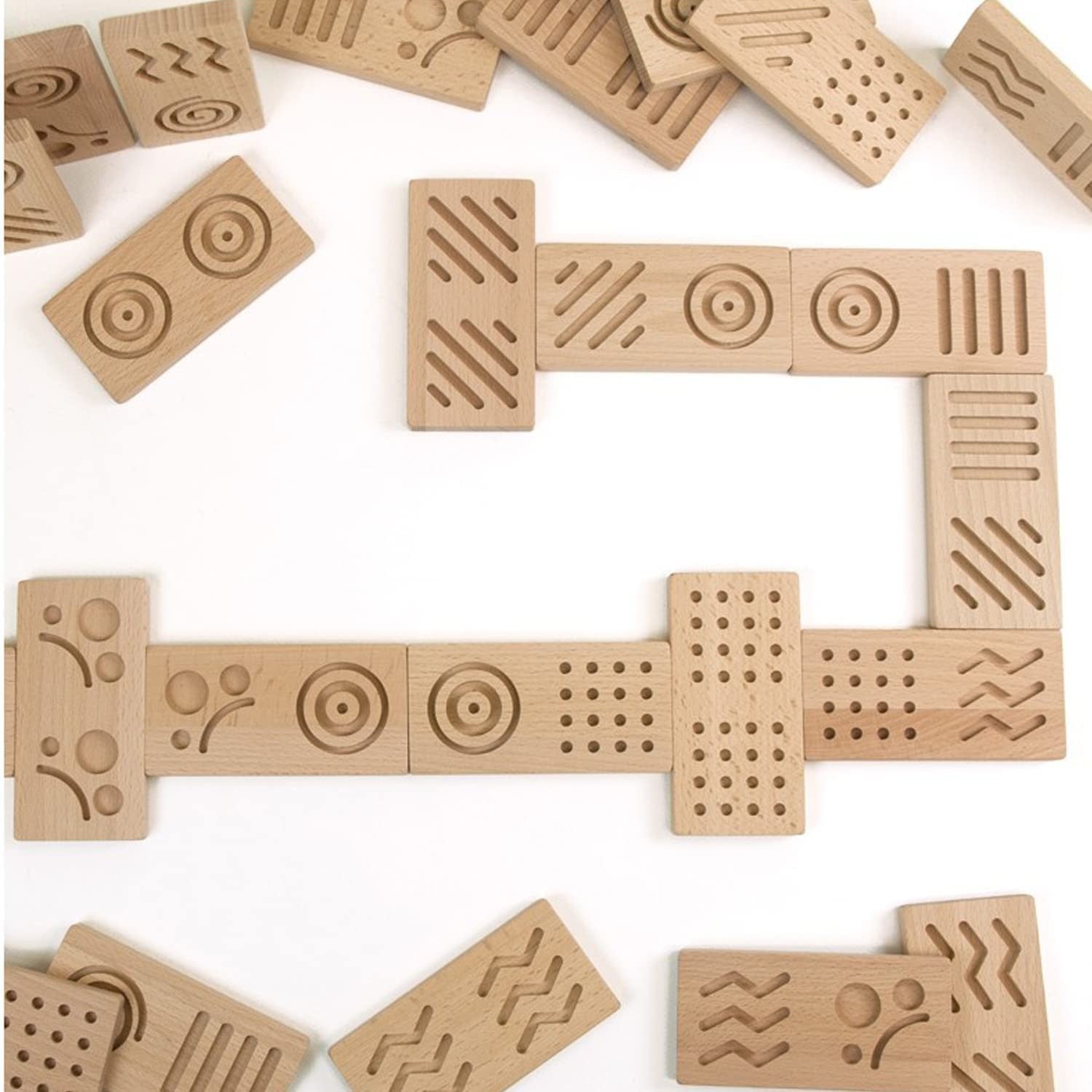 DOMINO SENSORY PUZZLES DE MADERA - Andreu Toys 16114