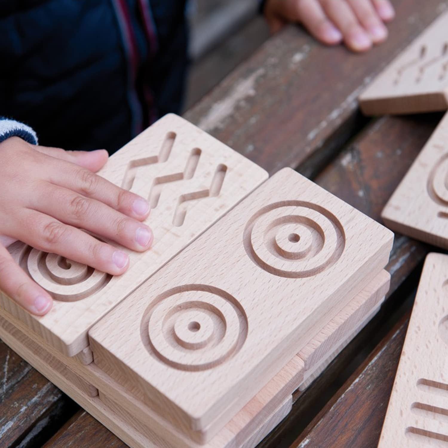 DOMINO SENSORY PUZZLES DE MADERA - Andreu Toys 16114