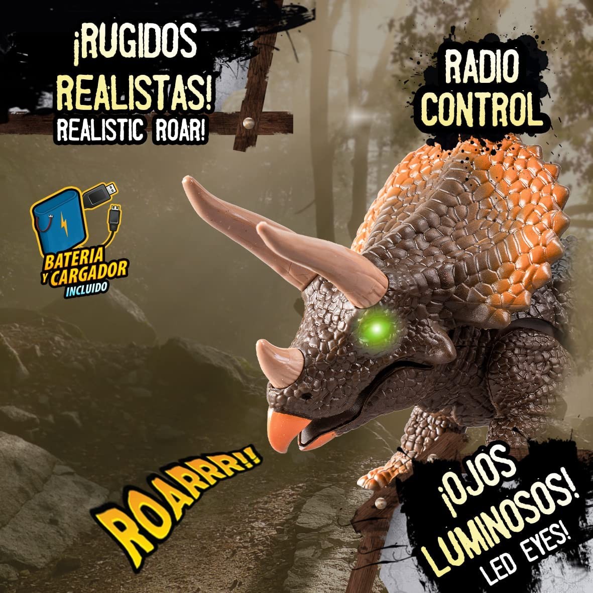 TRICERATOPS RADIO CONTROL Wild Predators - World Brands