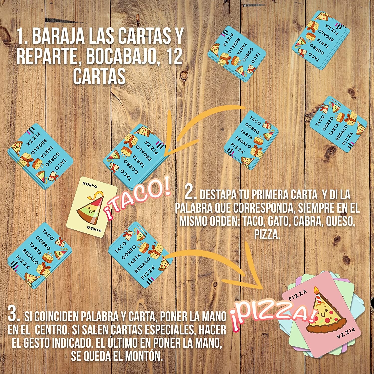 TACO GORRO TARTA REGALO PIZZA - Ludilo