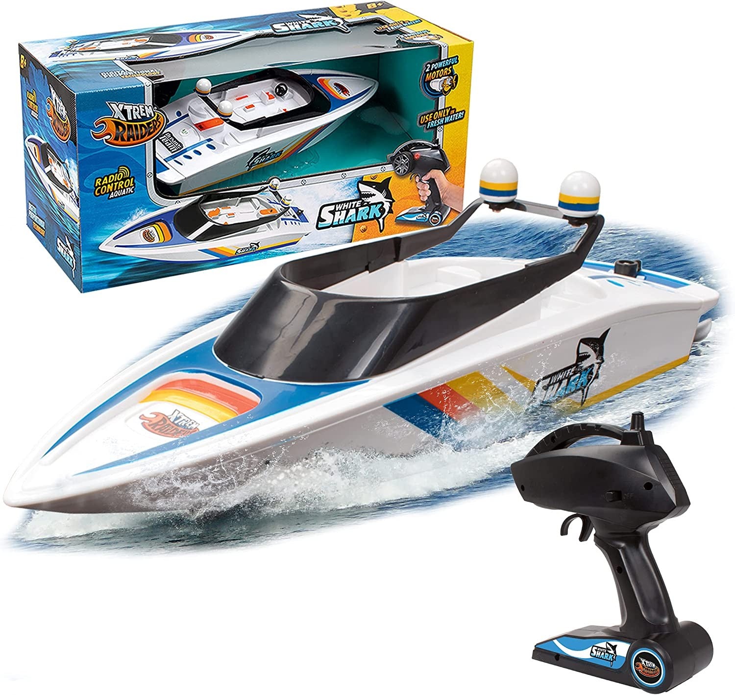 WHITE SHARK Barco Teledirigido - Xtrem Raiders