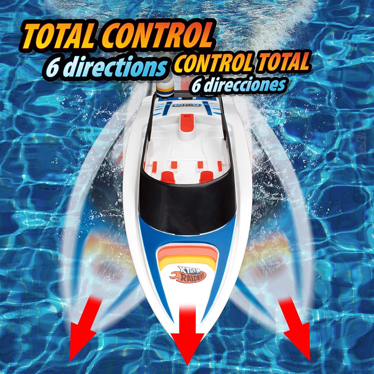 WHITE SHARK Barco Teledirigido - Xtrem Raiders