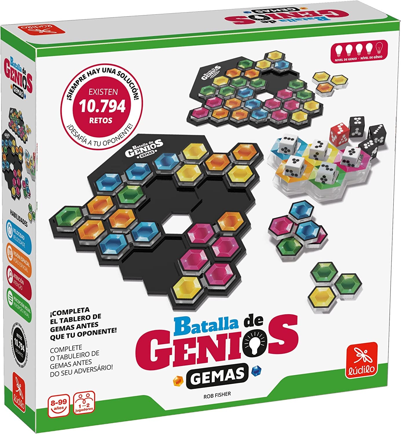 Batalla de genios gema juego de mesa - Ludilo