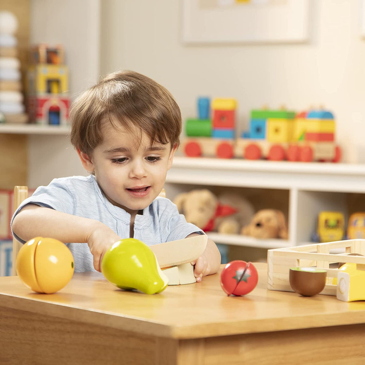 Fruta de madera para cortar - Melissa & Doug