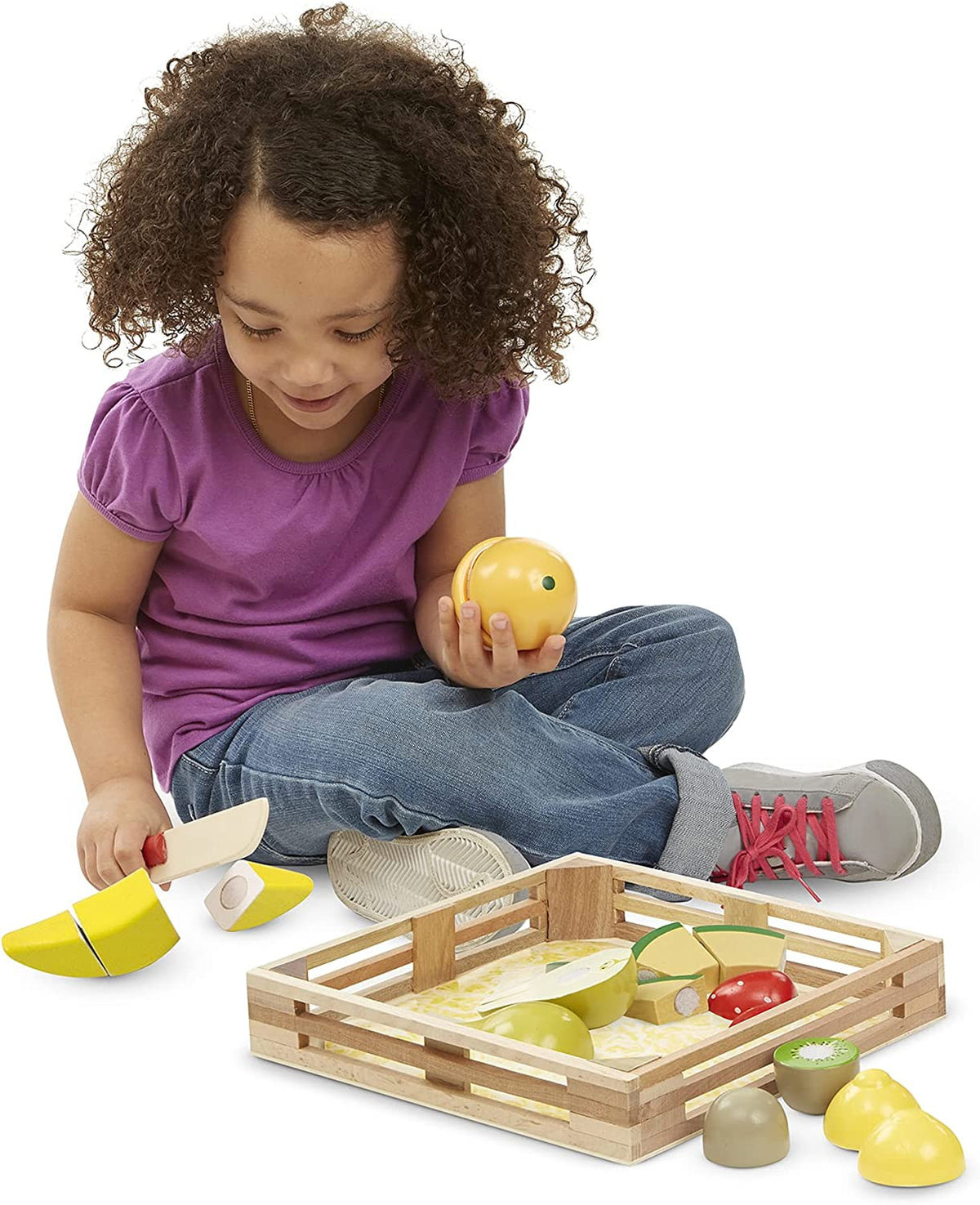 Fruta de madera para cortar - Melissa & Doug