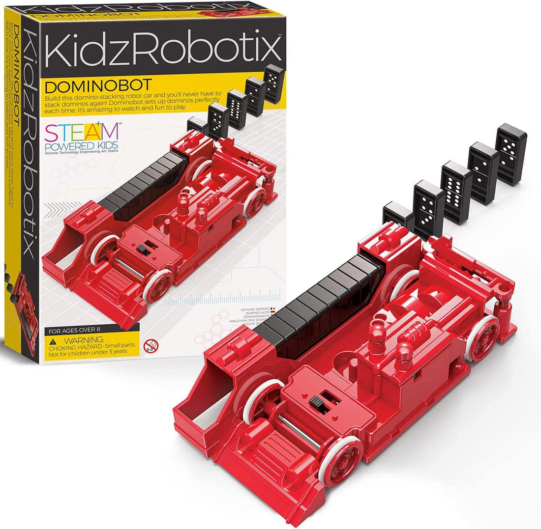 Kidroborix, kit para construir un auto robot - dominobot - 4M