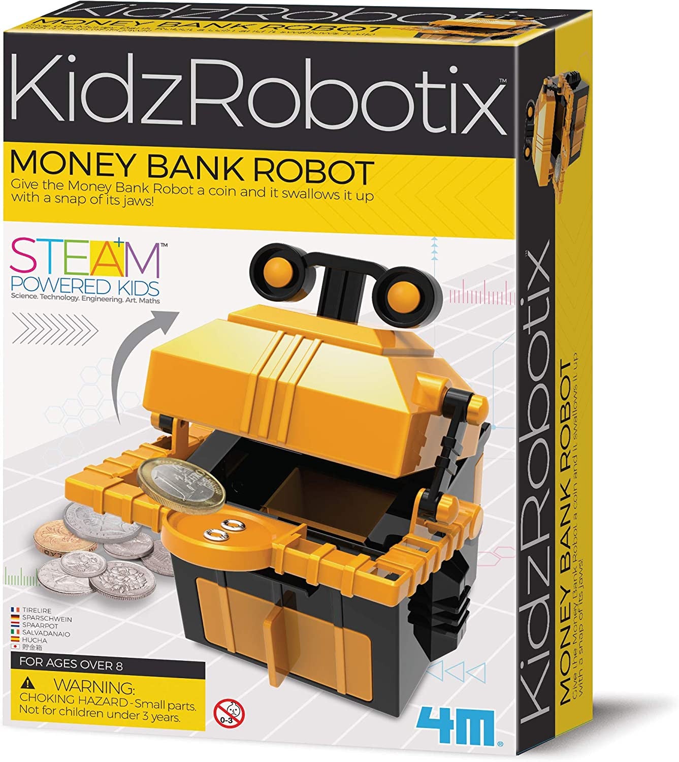 Kidrobotix money bank robot, crea tu robot hucha- 4M