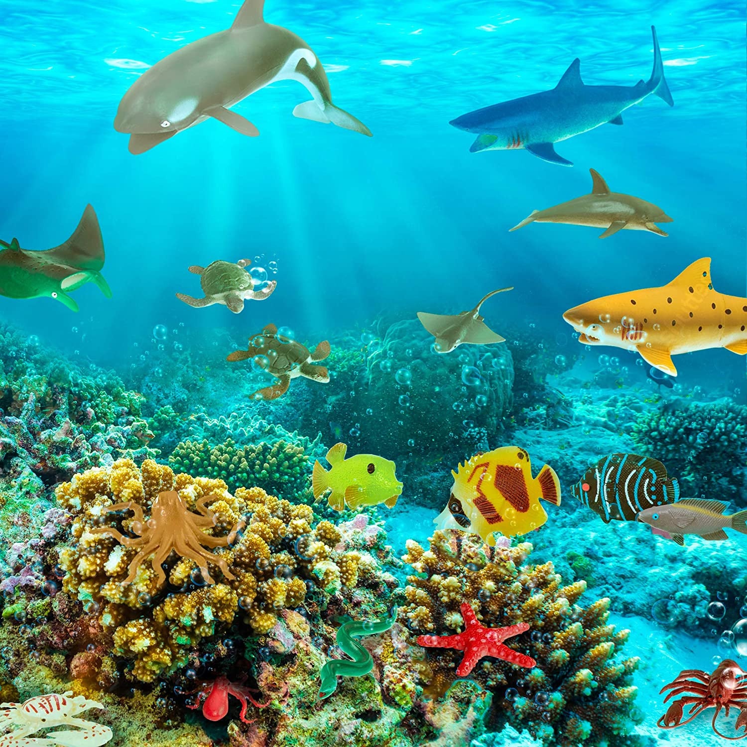 Cubo de animales marinos world - Terra by Battat