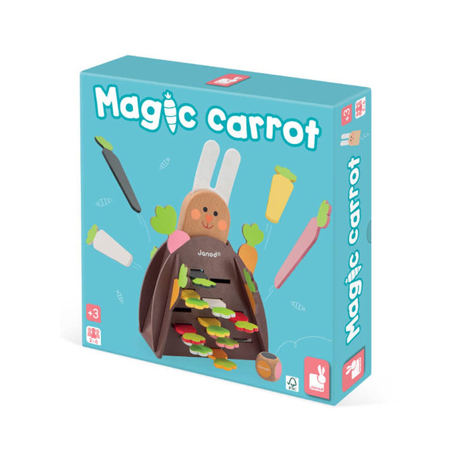Magic Carrot juego de estrategia de madera Janod J02473