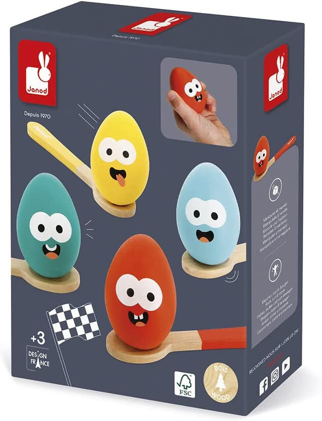 Carrera de cucharas y huevos - Janod J07729