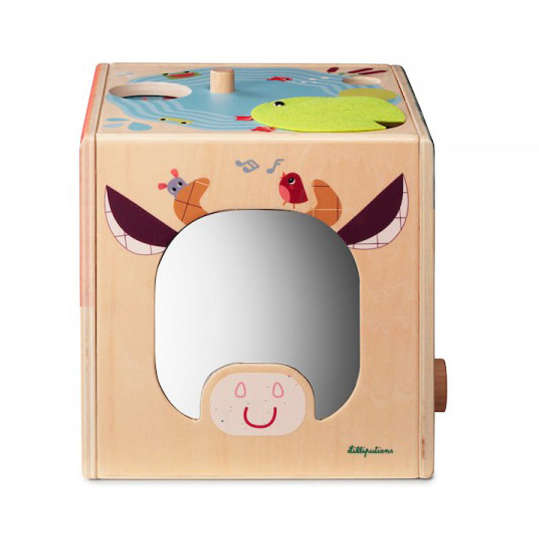 Cubo de actividades de madera granja - Lilliputiens 83412