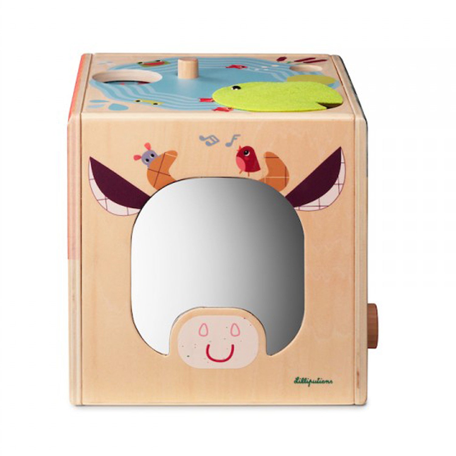 Cubo de actividades de madera granja - Lilliputiens 83412