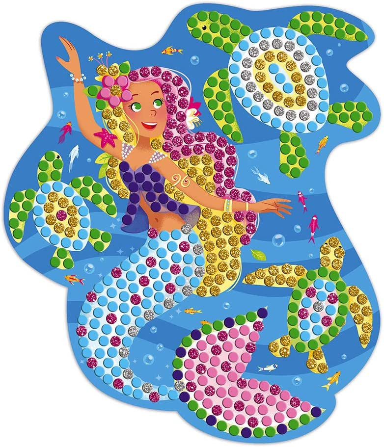 Kit creativo - Estuche mosaicos delfines y sirenas - Janod J07961 Delfines y Sirenas
