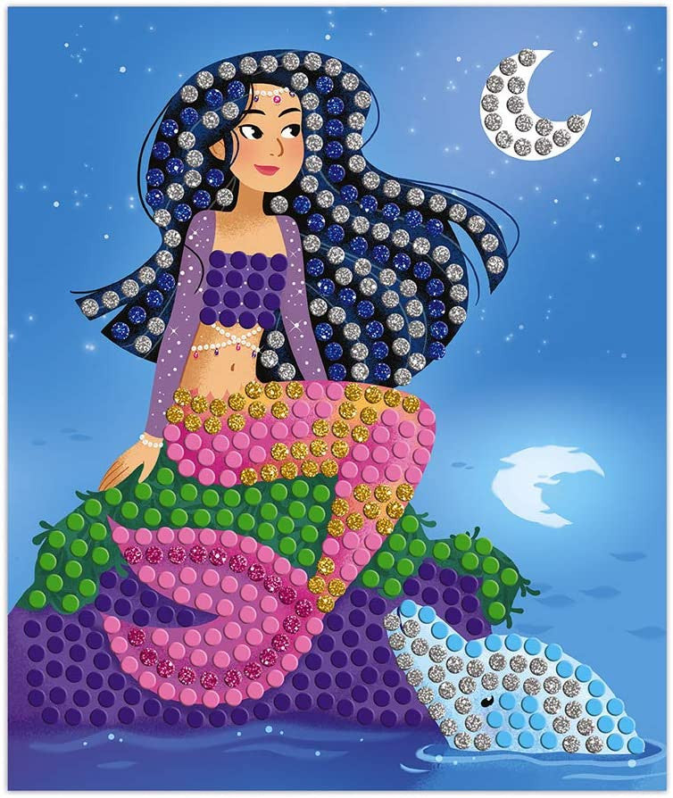 Kit creativo - Estuche mosaicos delfines y sirenas - Janod J07961 Delfines y Sirenas