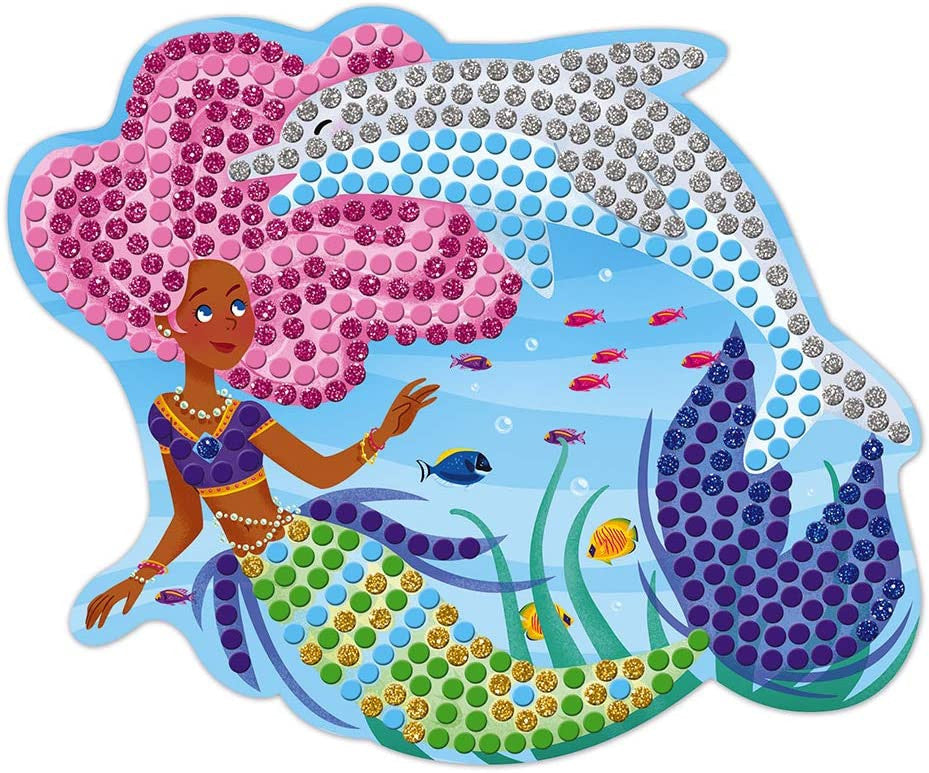 Kit creativo - Estuche mosaicos delfines y sirenas - Janod J07961 Delfines y Sirenas